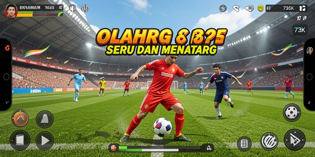 Screenshot gameplay 73K yang menampilkan aksi olahraga seru.