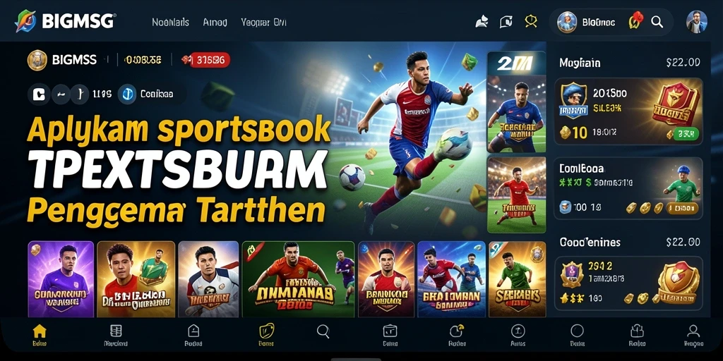 Tampilan gameplay menarik dari aplikasi Sportsbook BIGMSG.