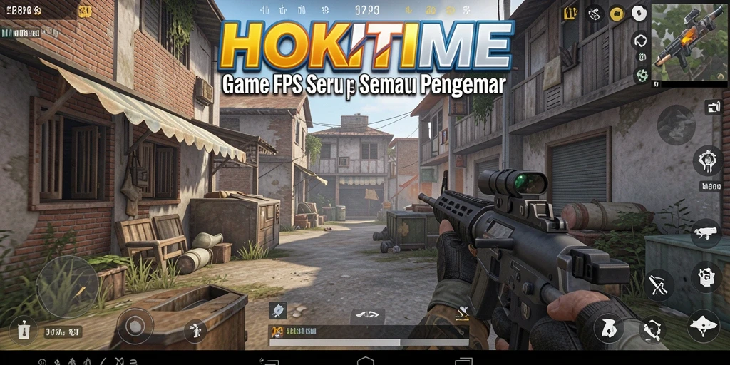 Gameplay HOKITIME yang menegangkan dengan aksi tembak-menembak intens.