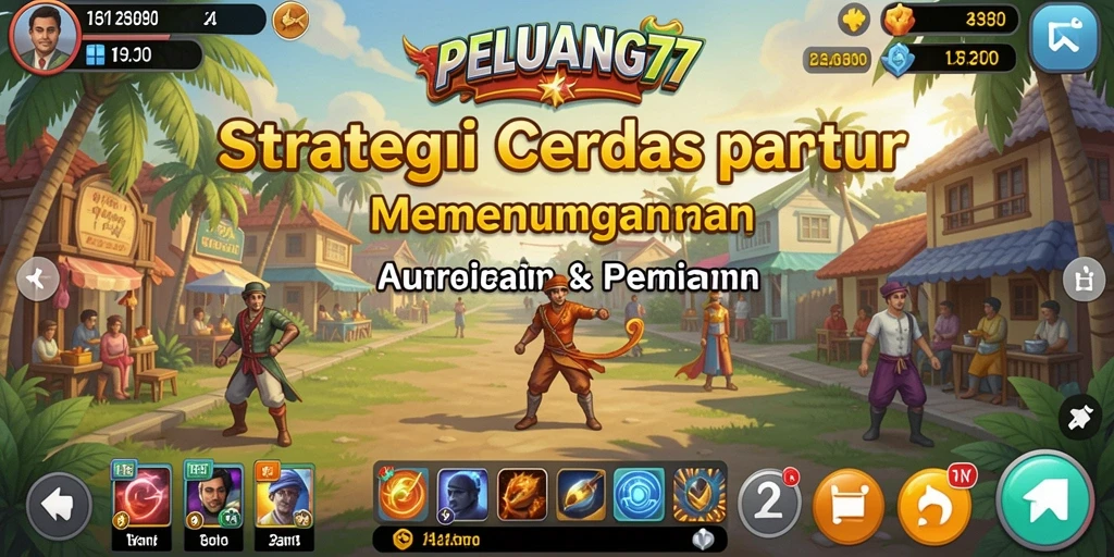 Tampilan strategi seru dalam gameplay PELUANG77.