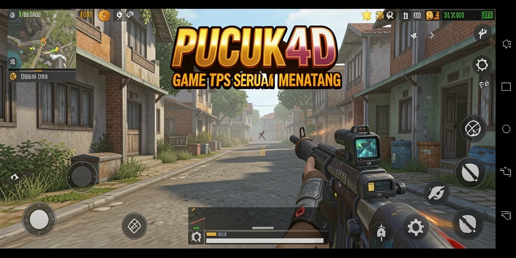 Screenshot gameplay PUCUK4D menampilkan aksi tembak-menembak yang mendebarkan.