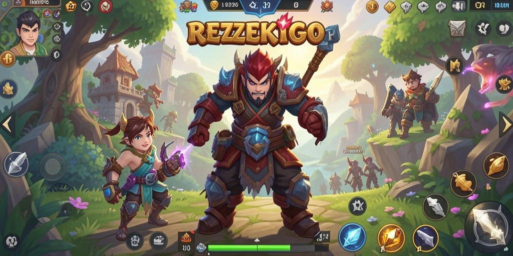 Gameplay seru di dunia <strong>REZEKIGO</strong> dengan pertempuran epik.